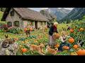 A Day In The Peaceful Village - Harvesting Fruit, Raising Livestock, and Peaceful Farm Life