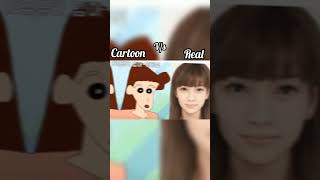 Cartoon vs real shinchan'techar🌷✨ #trending #shinchan #viral #viral