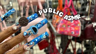 Public Asmr In Marshalls  Purse  Tapping Camera Scratching Clicky Whispers  More
