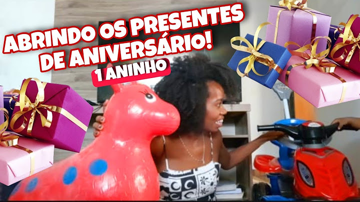 ABRINDO OS PRESENTES DE ANIVERSÁRIO DO MEU FILHO DE 1 ANO