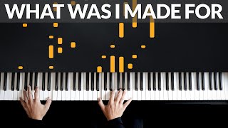 What Was I Made For  Billie Eilish  Tutorial Of My Piano Cover