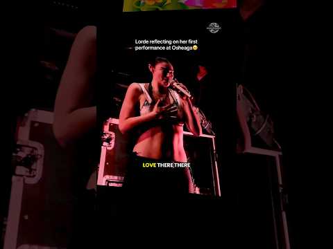 Lorde reflects on her experience at Osheaga and why it's such a special festival to her🇨🇦🥹