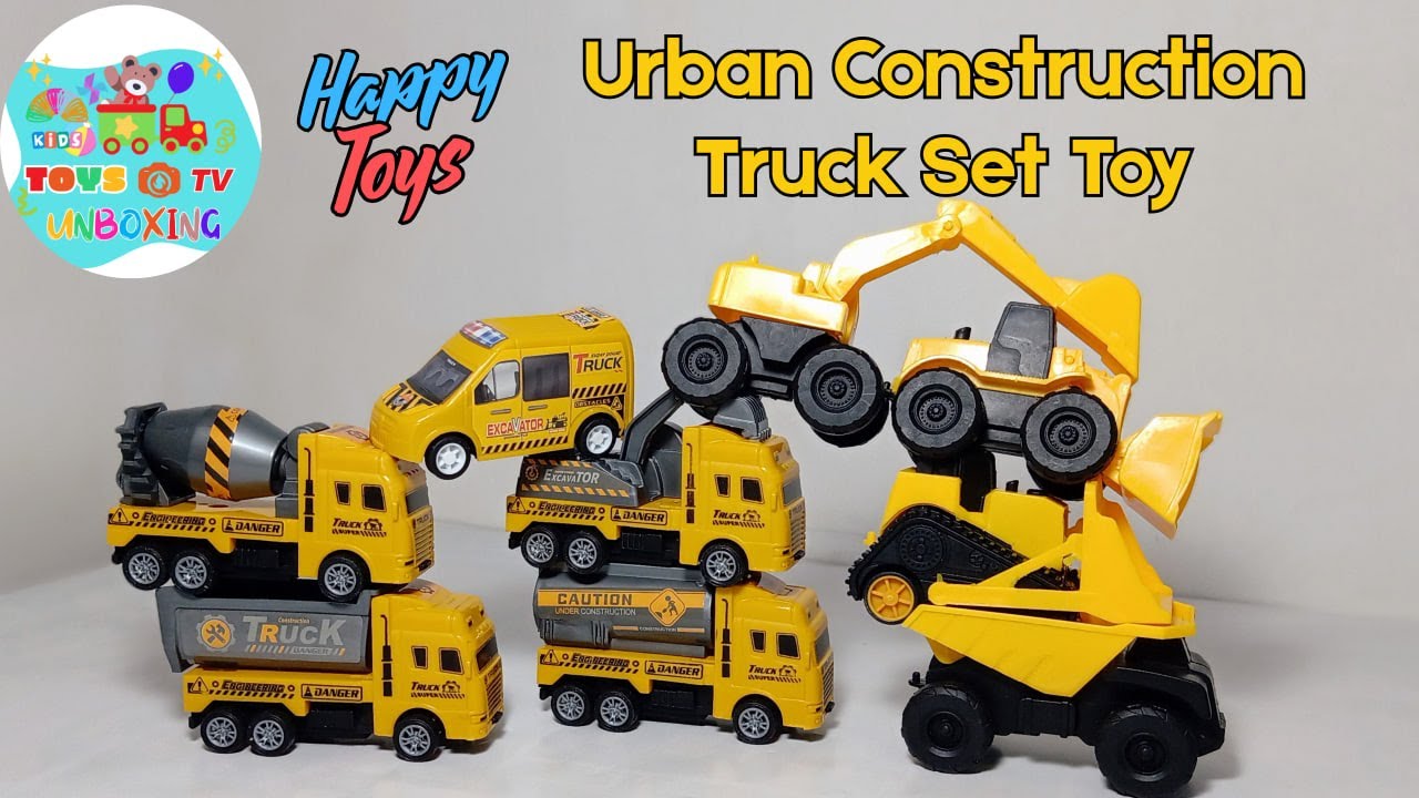 Unboxing Construction Truck Toys