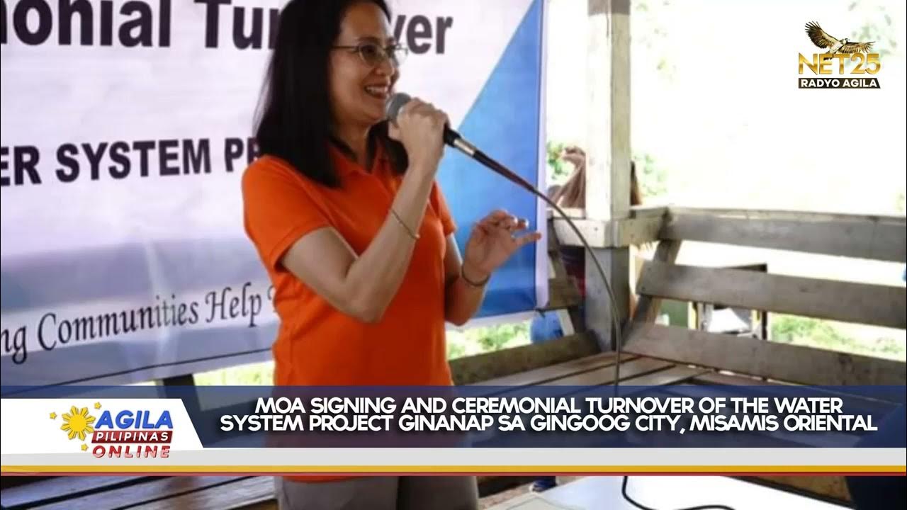 MOA Signing and Ceremonial Turnover of the Water System Project sa Brgy