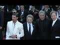 IMAGES L'équipe du film "La bataille de Gaulle: L'âge de fer" sur le tapis rouge de Cannes