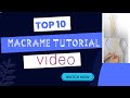 macrame tutorial videos