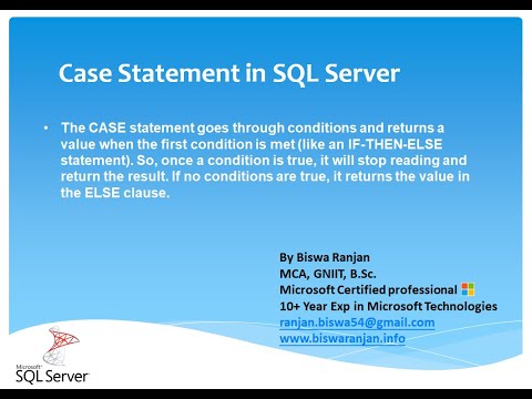 Case Statement in SQL Server