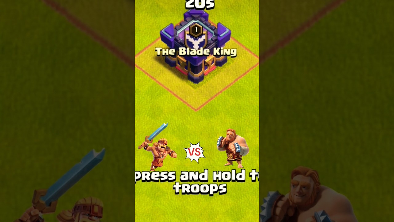 Super barbarian vs Super giant || clash of clan 