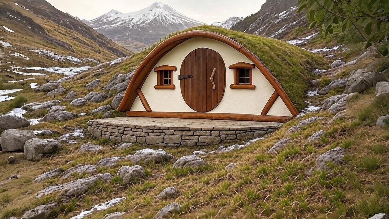 Image showcasing Incredible Off-Grid Wooden House Built in a Snowy Forest - YouTube