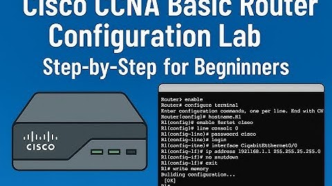Cisco CCNA Basic Router Configuration Lab | Step-by-Step for Beginners