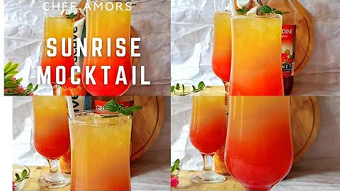 HOW TO MAKE SUNRISE MOCKTAIL.         #mocktails #howto