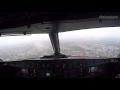 Cockpit/Pilot´s view - Airbus A320 landing - Berlin