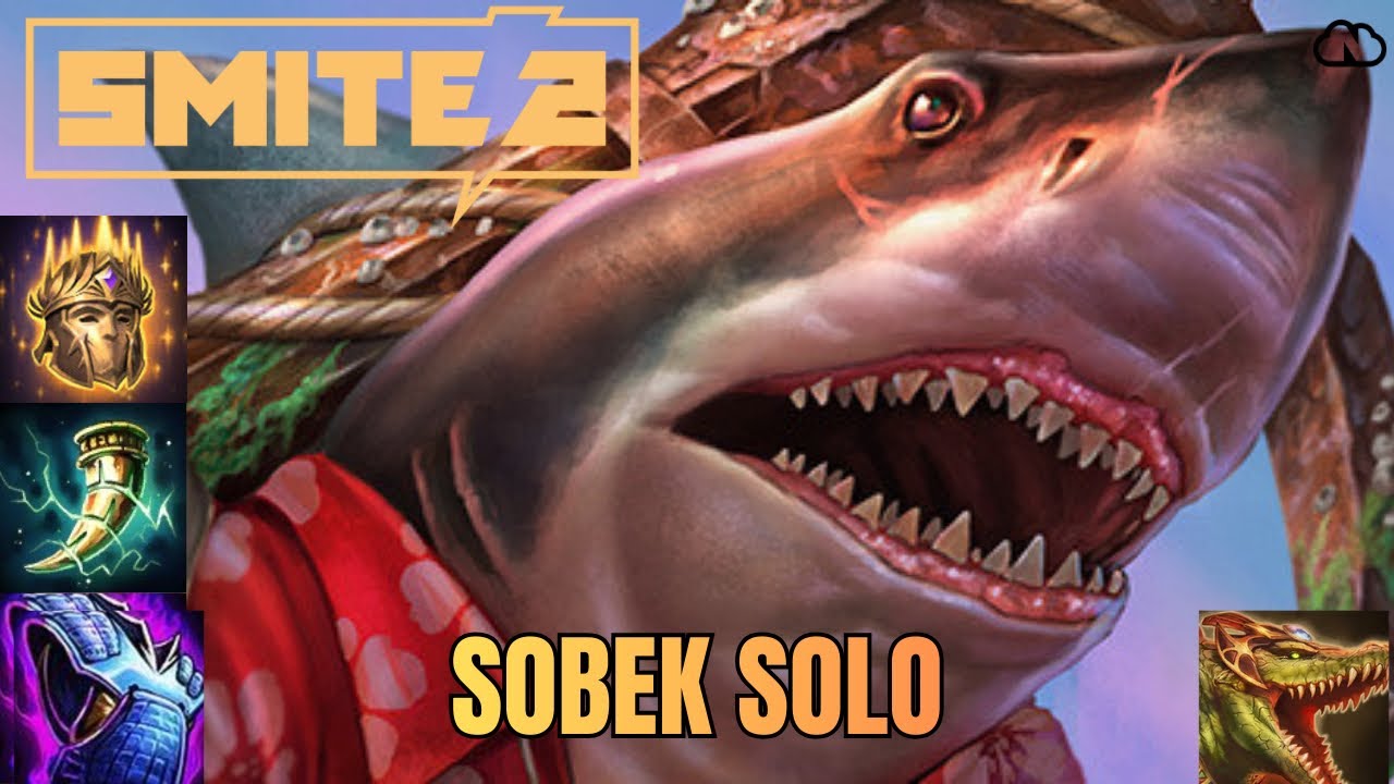 Sobek Solo Smite 2 LAND SHARK Conquest Gameplay (no commentary)
