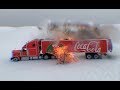 Взорвал новогодний грузовик из пластилина, cocacola