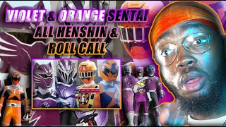 Violet And Orange Sentai Henshin And Roll Call (Battle Cossack - Gaisorg) | REACTION VIDEO | #TOKU