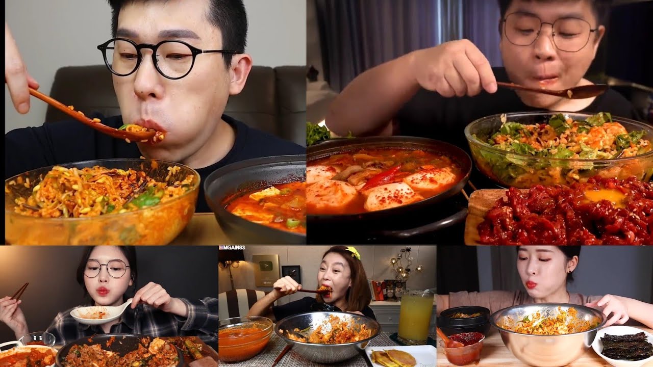 ASMR MUKBANG Bibimbab 🍚🍛| MUKBANG Nasi Campur Korea 🤤| Eating show COMPILATION