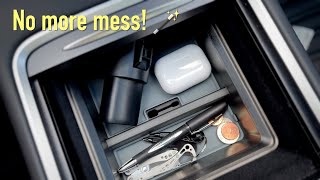 Tesla Model Y accessories, organize your center console storage with a Vicseed tray by reallyMello 729 views 9 months ago 3 minutes, 48 seconds