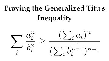 Proving the generalized Titu
