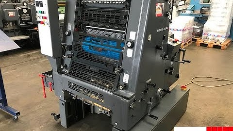 heidelberg gto 52 one color offset printing machine with kompac dampening for sale   Gab Supplies Lt