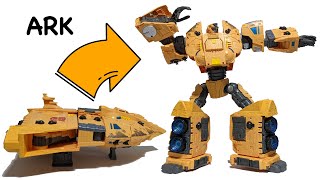 Transforming War for Cybertron Kingdom Titan Class Autobot Ark - with some stop motion