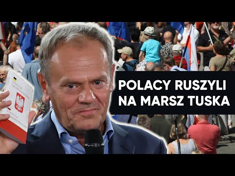 Marsz 4 czerwca w Warszawie. Polacy ruszyli za Donaldem Tuskiem [NA ŻYWO]