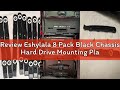 Review Eshylala 8 Pack Black Chassis Hard Drive Mounting Plastic Rails Durable Anti-Scratch HDD Moun