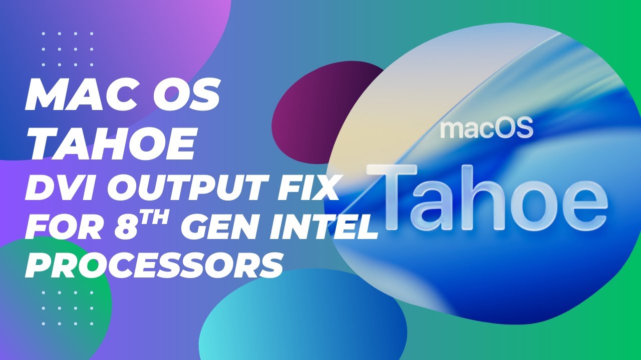DVI output fix for 8th gen intel hackintosh | fix for flickering screen ...