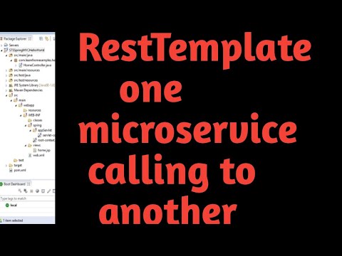RestTemplate one microservice to another