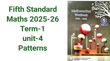 5 th Standard Maths Term-1 unit -4 Patterns workbook answers 2025-26
