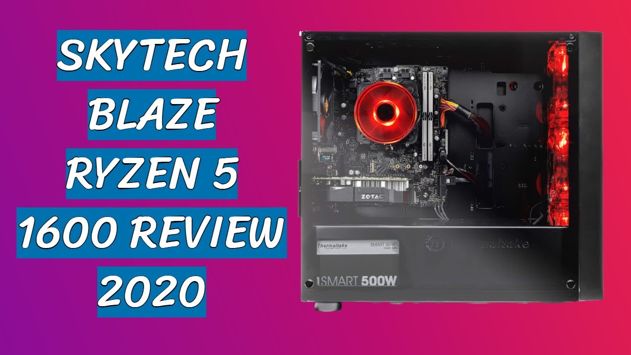 SkyTech Blaze Ryzen 5 1600 Review 2020  - GTX 1050 Ti 4GB + 16GB DDR4 Ram Combo!