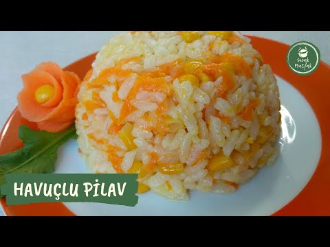 🥕🌽Havuçlu Mısırlı Pilav🍽 Rengi Kokusu Lezzeti Muhteşem💯Mısır Ve Havucun Muhteşem Buluşması