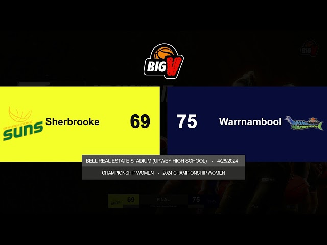 BigV Champ Women - Sherbrooke vs Warrnambool - Round 4