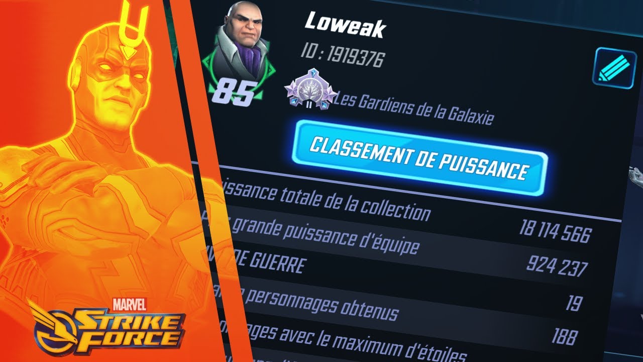 1440 Jours de jeu ! Roster Review ! MARVEL STRIKE FORCE FR