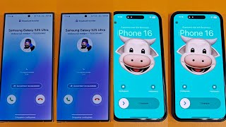 Duo Samsung S25 Vs Double Iphone 16 Pm Incoming Call With A Translator