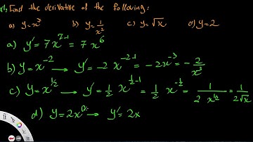 Differentiation 1- AS level Cambridge and Edexcel  Mathematics