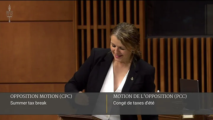MP Julie Dzerowicz Speaks in the House of Commons on Carbon Pricing & Staycations