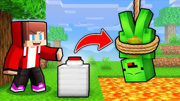 Mikey and JJ : DON’T PRESS the WRONG BUTTON Challenge in Minecraft (Maizen)