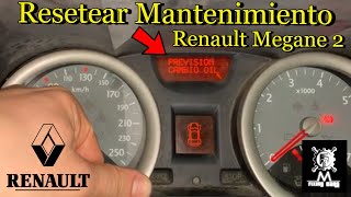Reset maintenance Renault Megane 2