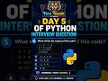 day 5 of python interview questions 🤔❓ #job #python #pythontips #pythonprogramming #series #learning