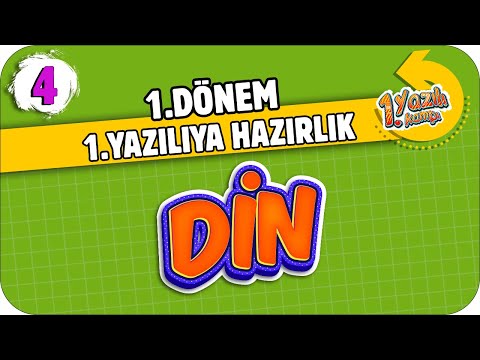 4.Sınıf Din Kültürü 1.Dönem 1.Yazılıya Hazırlık | 2021 📝