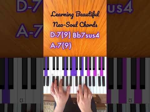 Learning Beautiful Neo-Soul Chords #neosoulchords #pianochords #shorts