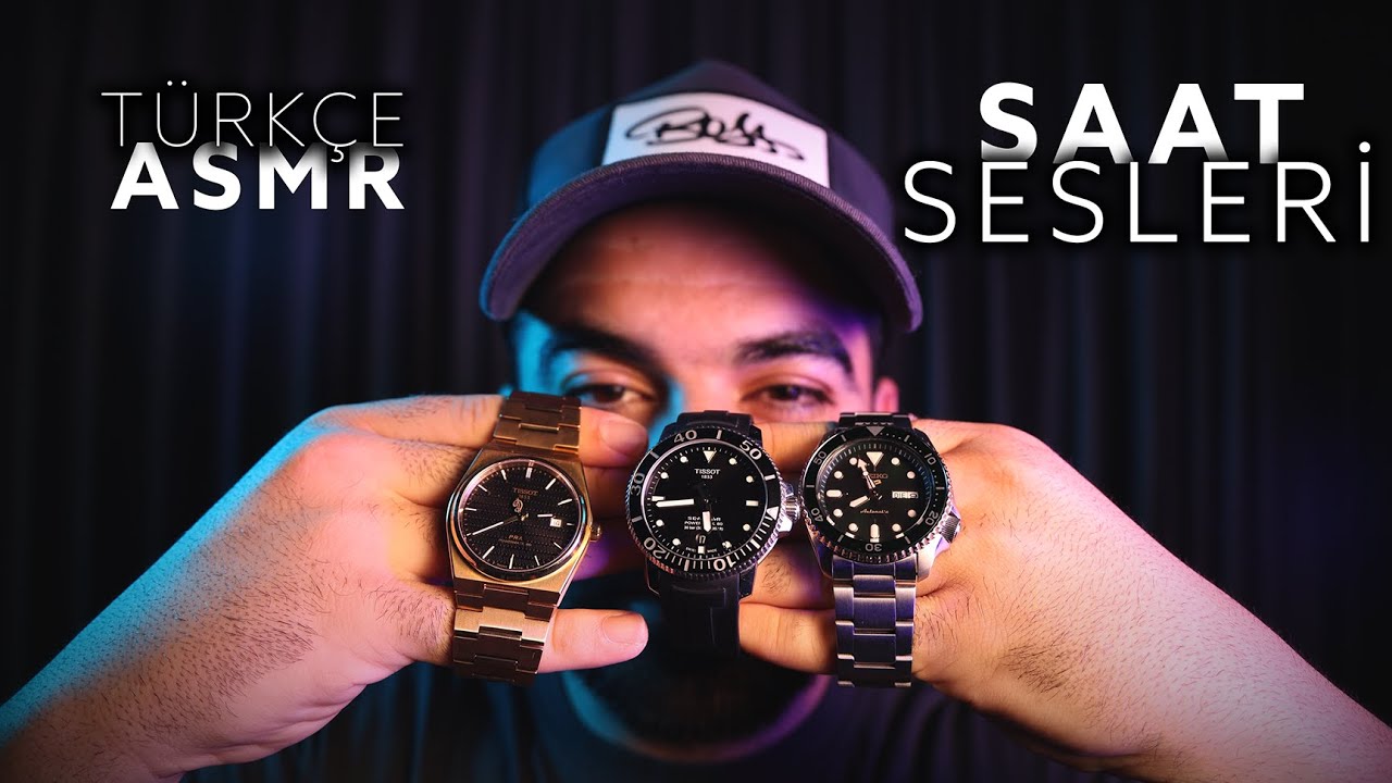 TÜRKÇE ASMR | ⌚️ SAAT KOLEKSİYONUM & SAAT SESLERİ [4K UHD] #asmr #türkçeasmr #relaxing