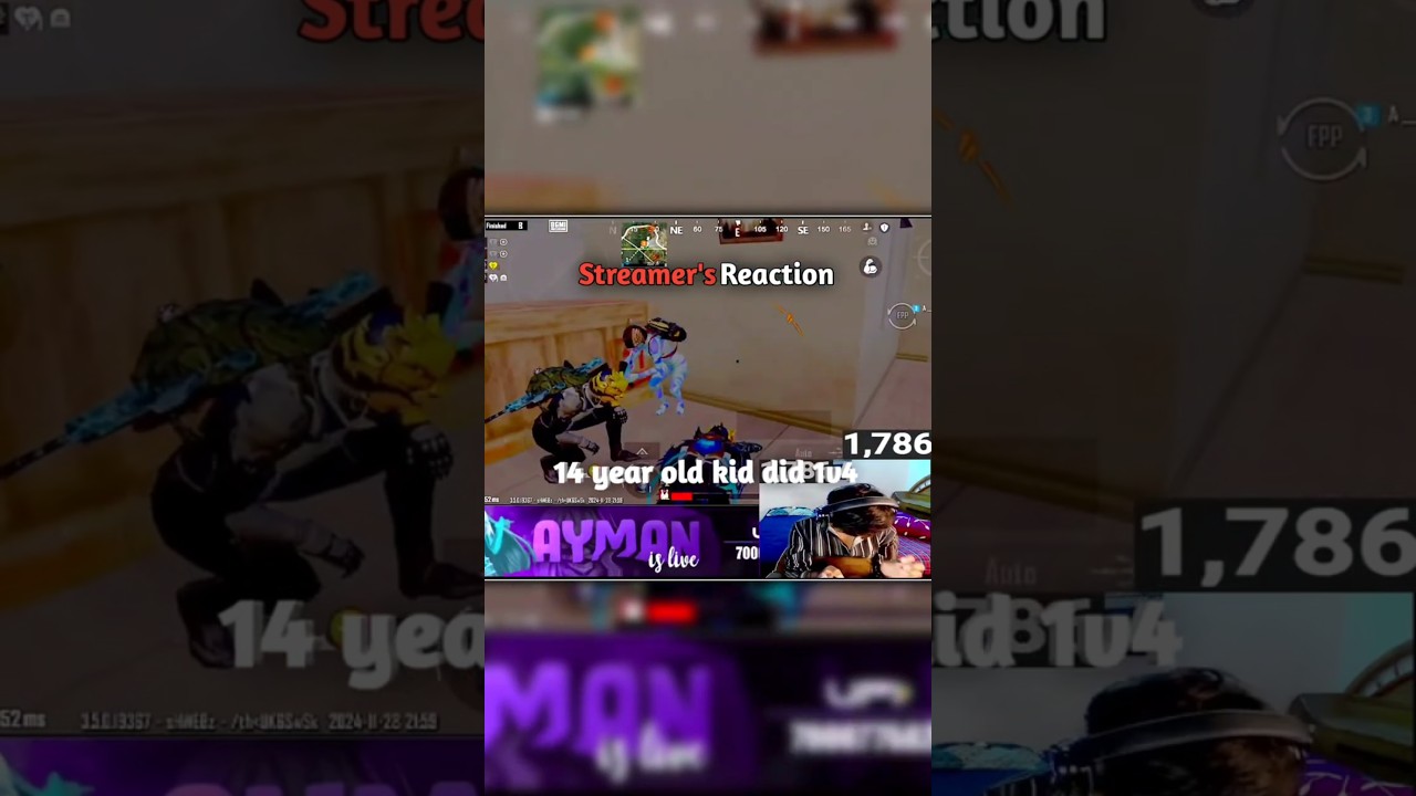 14 Years Old boy did 1v4 STREAMER 😳 |