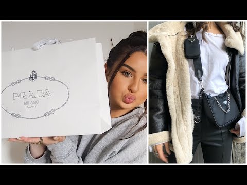 UNBOXING PRADA CROSSBODY TESSUTO SAFFIANO NERO BAG // LUXURY DESIGNER PURCHASE