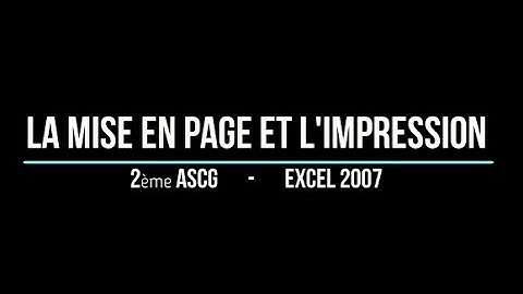 La mise en page et l