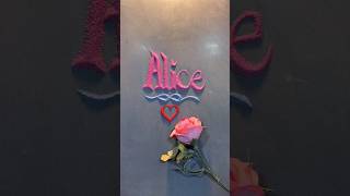 Alice Name Request Done Satisfying Sand Calligraphy & Relaxing Asmr