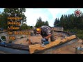 Building A 12-Sided Off Grid House And Some Gardening With My Tank
