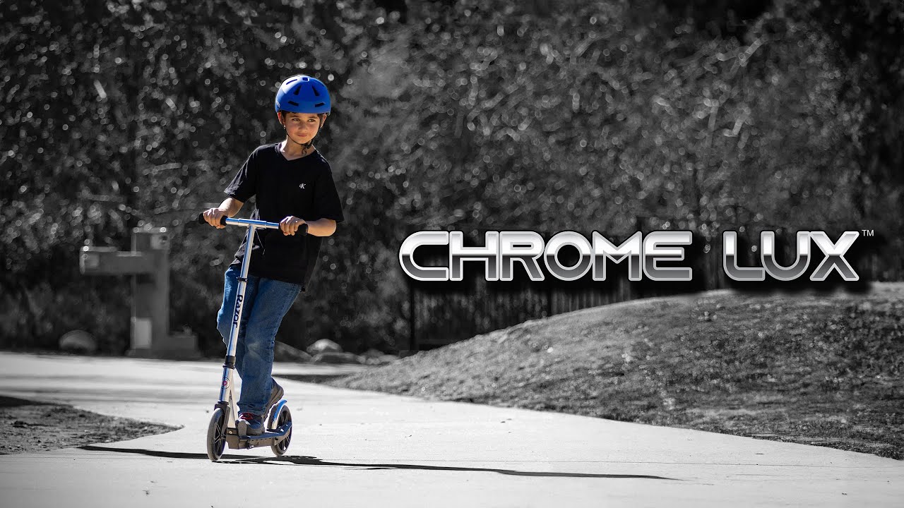 Самокат Razor Chrome Lux [для детей от 8 лет] – Создан, чтобы блистать