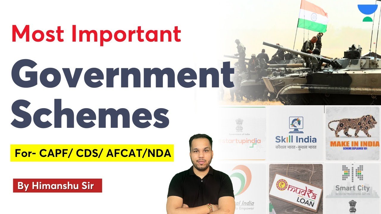 Most Important Government Schemes CDS/NDA/CAPF 2024 Himanshu Sir