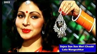 Sajna Sun Sun Meri Chaabi | Lata Mangeshkar | Music - Rajesh Roshan | Film -  Rishta Kagaz Ka,1983.